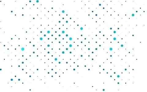 Light BLUE vector background with bubbles. Stock Illustration