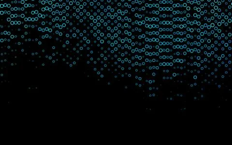 Light BLUE vector background with bubbles. Stock Illustration