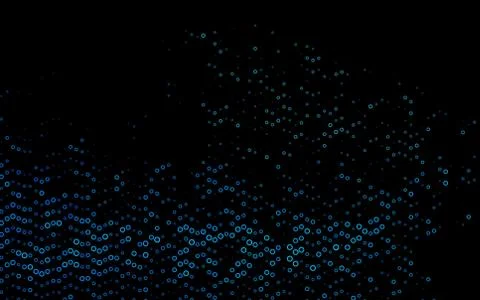 Light BLUE vector background with bubbles. Stock Illustration