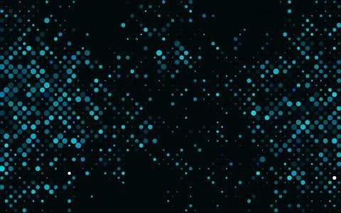 Light BLUE vector background with bubbles. Stock Illustration