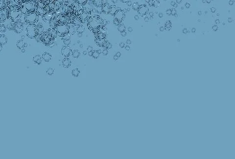 Light BLUE vector background with bubbles. Stock Illustration