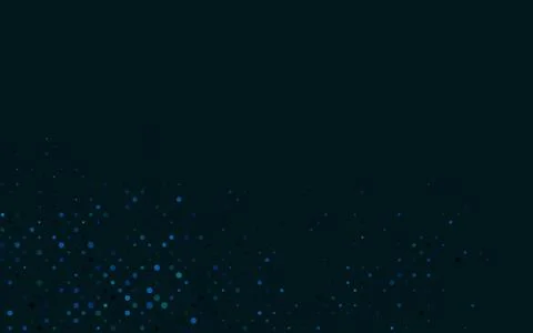 Light BLUE vector background with bubbles. Illustrazione stock