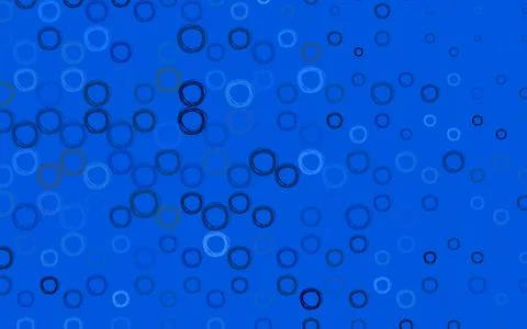 Light BLUE vector background with bubbles. Illustrazione stock