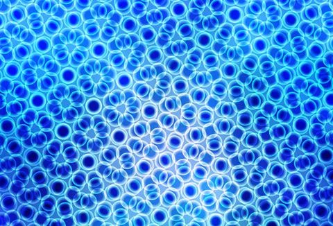 Light BLUE vector background with bubbles. Stock Illustration