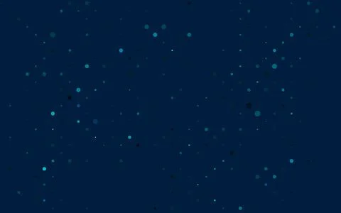 Light BLUE vector background with bubbles. Illustrazione stock