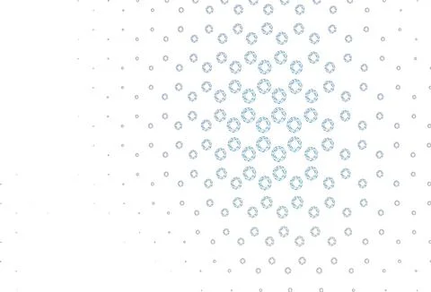 Light blue vector background with bubbles. Stock Illustration