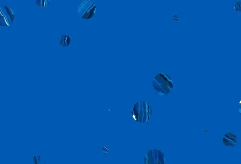 Light blue vector background with bubbles. Stock Illustration