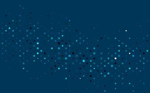 Light BLUE vector background with bubbles. Stock Illustration