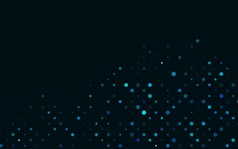 Light BLUE vector background with bubbles. Illustrazione stock