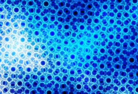 Light BLUE vector background with bubbles. Stock Illustration