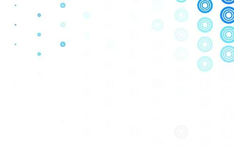 Light BLUE vector background with bubbles. Illustrazione stock