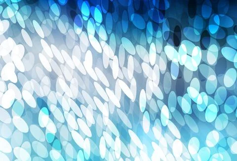 Light BLUE vector background with bubbles. Illustrazione stock