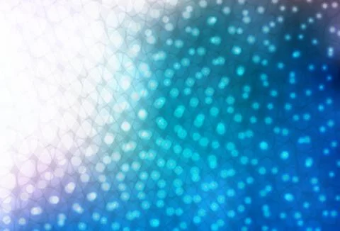 Light BLUE vector background with bubbles. Illustrazione stock