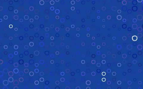 Light BLUE vector background with bubbles. Stock Illustration