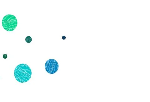 Light blue vector background with bubbles. 스톡 일러스트