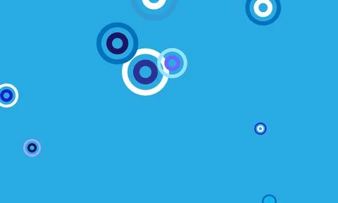 Light blue vector background with bubbles. Stock Illustration