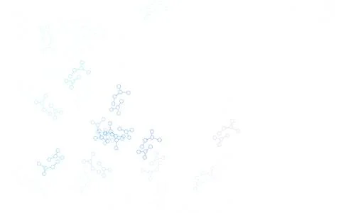 Light BLUE vector background with forms of artificial intelligence. 스톡 일러스트