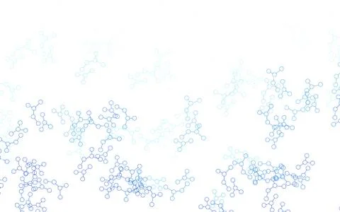 Light BLUE vector background with forms of artificial intelligence. Stock Illustration