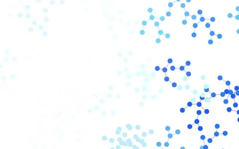 Light BLUE vector background with forms of artificial intelligence. Stock Illustration