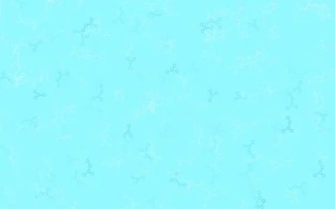 Light BLUE vector background with forms of artificial intelligence. Stock Illustration