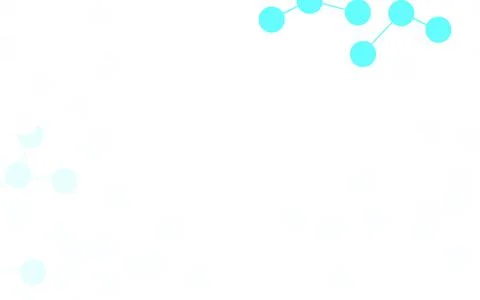 Light BLUE vector background with forms of artificial intelligence. Illustrazione stock