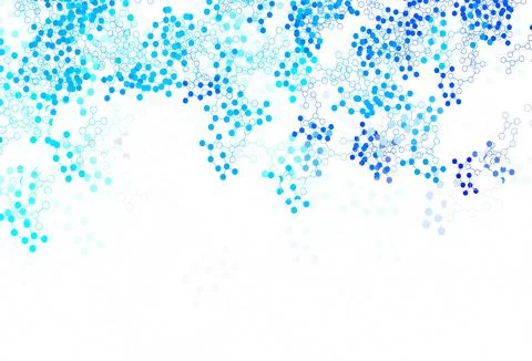 Light BLUE vector background with forms of artificial intelligence. Stock Illustration