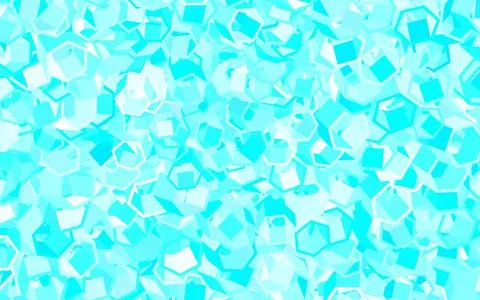 Light BLUE vector background with hexagons. Illustrazione stock