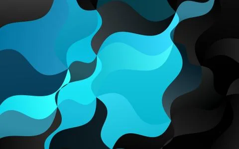Light BLUE vector background with liquid shapes. 스톡 일러스트