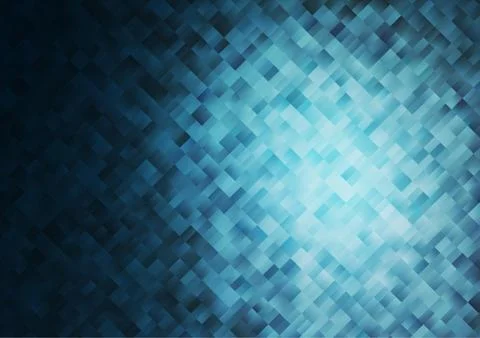 Light BLUE vector background with rectangles. Illustrazione stock