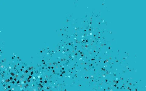 Light BLUE vector background rectangles and squares. Stock Illustration