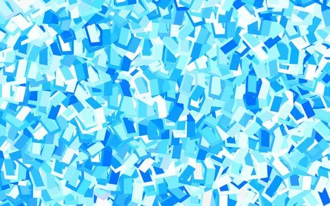 Light BLUE vector background with set of hexagons. Stock Illustration