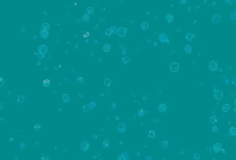 Light BLUE vector background with tasty food. Stock Illustration