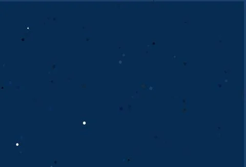 Light BLUE vector background with triangles, circles, cubes. Stock Illustration