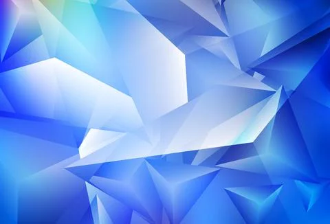 Light BLUE vector background with triangles. Stock Illustration