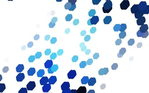 Light BLUE vector banner set of circles, spheres. Stock Illustration