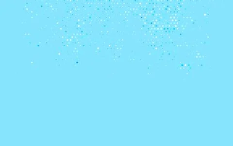 Light BLUE vector Blurred bubbles on abstract background with colorful gradie Stock Illustration