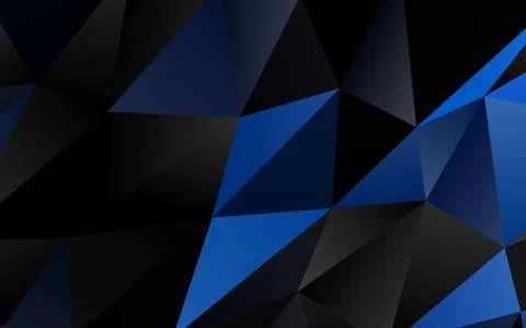 Light BLUE vector blurry triangle pattern. Illustrazione stock