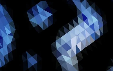 Light BLUE vector blurry triangle pattern. 스톡 일러스트