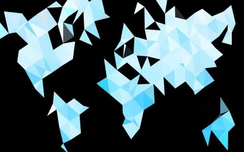 Light BLUE vector blurry triangle pattern. Illustrazione stock