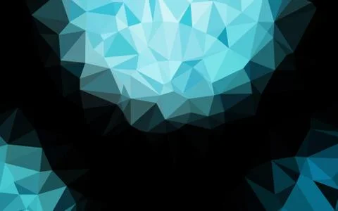 Light BLUE vector blurry triangle pattern. Stockillustratie