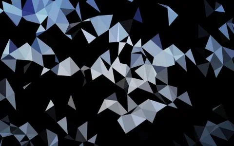 Light BLUE vector blurry triangle pattern. Stock Illustration