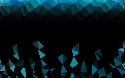 Light BLUE vector blurry triangle pattern. Stock Illustration