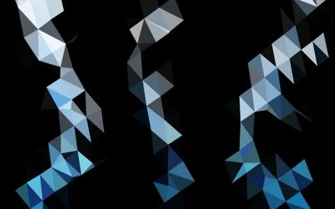 Light BLUE vector blurry triangle texture. Stock Illustration