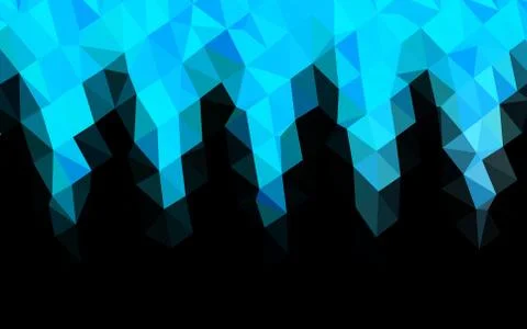 Light BLUE vector blurry triangle pattern. Illustrazione stock