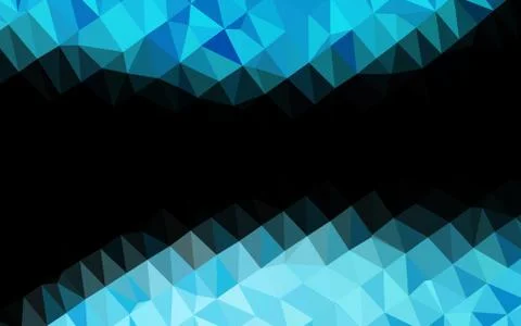 Light BLUE vector blurry triangle pattern. 스톡 일러스트