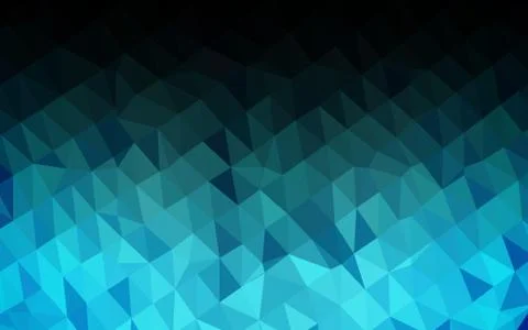 Light BLUE vector blurry triangle pattern. Stock Illustration