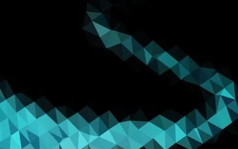 Light BLUE vector blurry triangle pattern. Stock Illustration