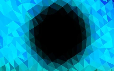 Light BLUE vector blurry triangle pattern. Stock Illustration