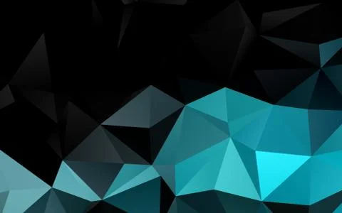 Light BLUE vector blurry triangle pattern. Illustrazione stock