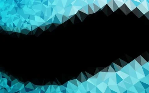 Light BLUE vector blurry triangle template. Stock Illustration